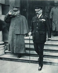 British War Minister and French Generalissimo: Lord Kitchener and General Joffre